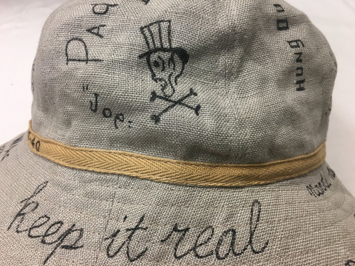 ノースノーネーム　リネンバケットハット（ハンドペイント） ノースノーネーム リネンバケットハット（ハンドペイント）