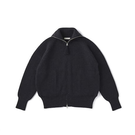 OLD JOE(オールドジョー) -ALPAKA TURTLE-NECK ZIP SWEATER(BLACK)
