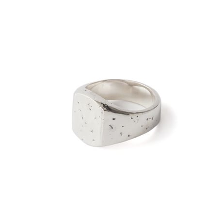 OLD JOE(オールドジョー) -NADALL SQUARE SIGNET RING / HAMMERED OJ-AC01
