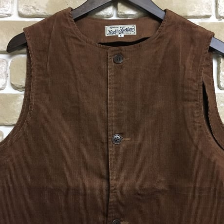 NorthNoName(ノースノーネーム) - CORDUROY VEST(BROWN)