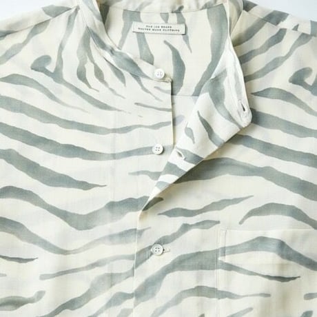 OLD JOE(オールドジョー) -ORIGINAL PRINTED BAND COLLAR SHIRTS SAFARI(EUCALYPTUS)