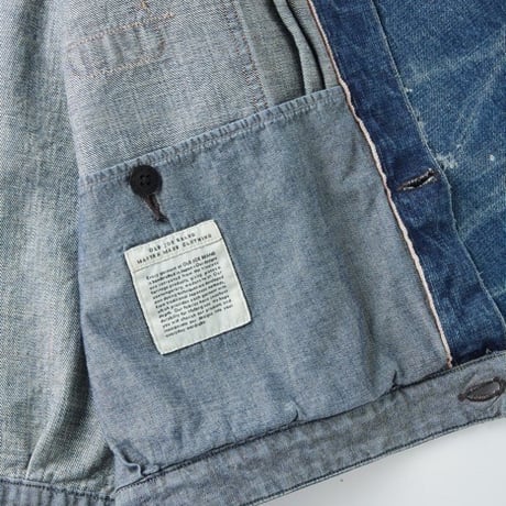 OLD JOE(オールドジョー) -ONE POCKET JEAN JACKET SCAR FACE & PAINT(INDIGO)