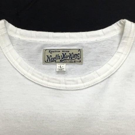 NorthNoName(ノースノーネーム)-PATCH DESIGN PRINT T-SHIRT(WHITE)