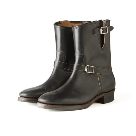 OLD JOE(オールドジョー) -“The Engineer” ARTISAN LEATHER ENGINEER BOOTS(BLACK BROWN HORSE BUTT)