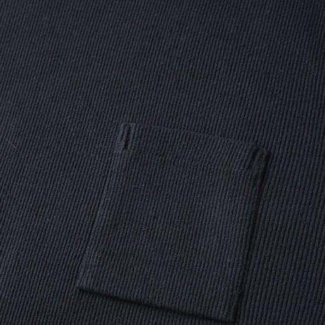 OLD JOE(オールドジョー) -TURTLE-NECK SILK NEP RIBED TOPS(ONYX BLACK)