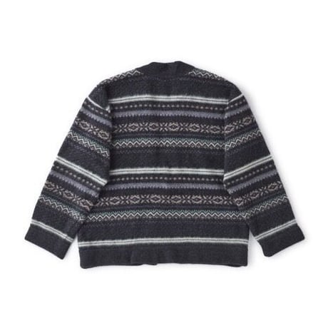 OLD JOE(オールドジョー) -FAIR ISLE MOCK NECK JUMPER(GRAPHITE)
