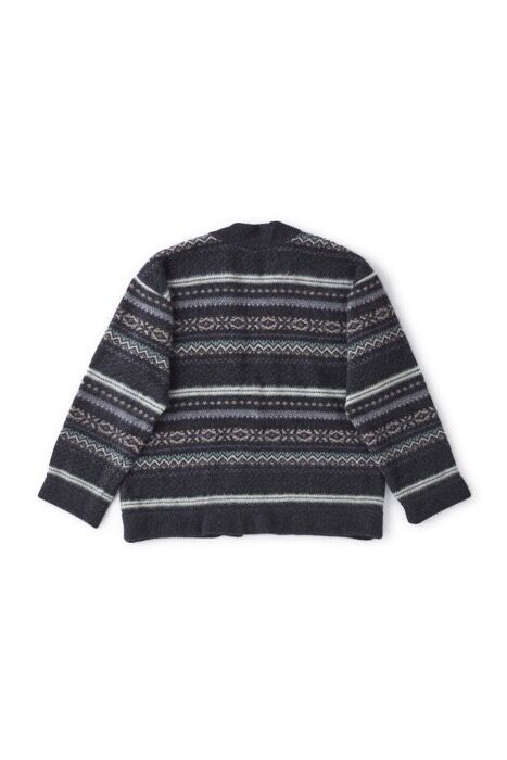OLD JOE(オールドジョー) -FAIR ISLE MOCK NECK JUMPER(GR