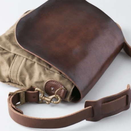 VASCO(ヴァスコ)-VS-249P  CANVAS×LEATHER MAIL BAG -SMALL