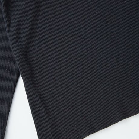 OLD JOE(オールドジョー) -TURTLE-NECK SILK NEP RIBED TOPS(ONYX BLACK)