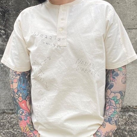 NorthNoName(ノースノーネーム)-HENRY NECK SHIRTS(WHITE)