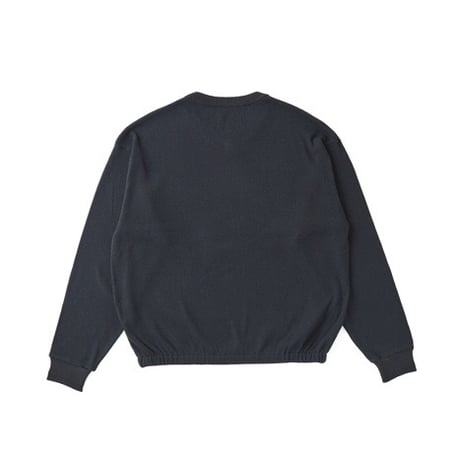 OLD JOE(オールドジョー) -V-NECK SILK NEP RIBED TOPS(ONYX BLACK)