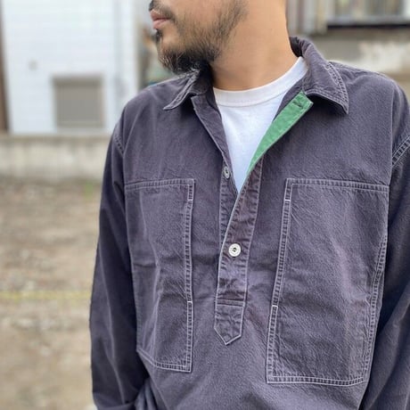 NorthNoName(ノースノーネーム)-MECHANIC PULLOVER SHIRTS(BLACK)