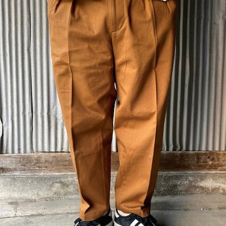 NorthNoName(ノースノーネーム)-TOW TUCK TROUSERS(REDDISH BROWN)