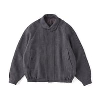 OLD JOE(オールドジョー) -ROUND COLLAR MOTORING JACKET IRREGULAR HERRINGBONE(DARK GREY)