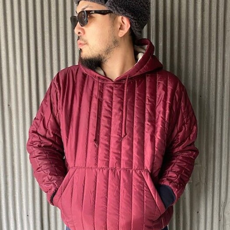 NorthNoName(ノースノーネーム)-QUILTING HOODIE(BURGUNDY)
