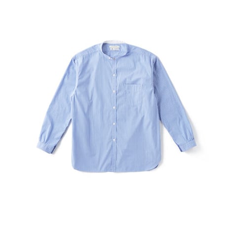 OLD JOE(オールドジョー) -STUD BUTTON BAND COLLAR SHIRTS(RANDOM STRIPE)