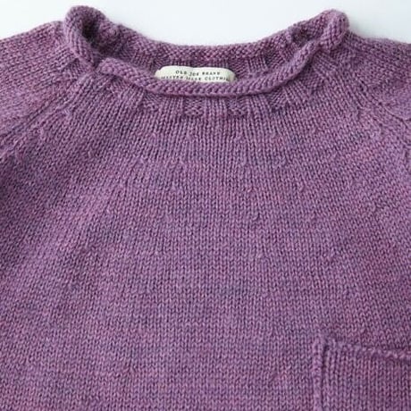 OLD JOE(オールドジョー) -TWEEDY YARN ROLL NECK SWEATER(PLUM)