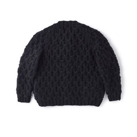 OLD JOE(オールドジョー) - SHELL PATTERN CREW-NECK COWICHAN(BLACK)