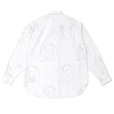 OLD JOE(オールドジョー) -HIDDEN BUTTON COLLAR SHIRTS Saul Steinberg(RAW WHITE)