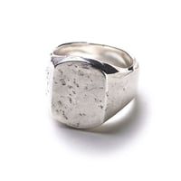 OLD JOE(オールドジョー) -NADALL SQUARE SIGNET RING / HAMMERED OJ-AC01