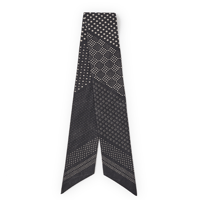 OLD JOE(オールドジョー) -DISTRESSED CALICO SCARF TIE(FADE GRAPHITE)
