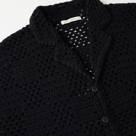OLD JOE(オールドジョー) -HAND CROCHET HAVANA SHIRTS Long-sleeve(BLACK)