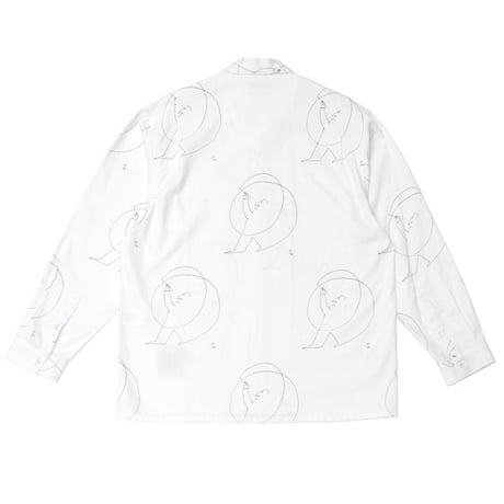 OLD JOE(オールドジョー) -OPEN COLLAR SHIRTS Saul Steinberg(RAW WHITE)