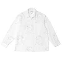 OLD JOE(オールドジョー) -OPEN COLLAR SHIRTS Saul Steinberg(RAW WHITE)