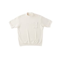 OLD JOE(オールドジョー) -MOCK-NECK NEP RIBED TOPS(IVORY)