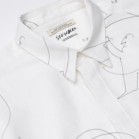 OLD JOE(オールドジョー) -HIDDEN BUTTON COLLAR SHIRTS Saul Steinberg(RAW WHITE)