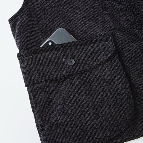 OLD JOE(オールドジョー) - PRINTED CORDS GAME-KEEPER VEST(MARINE BLACK)