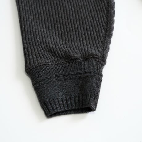 OLD JOE(オールドジョー) -BUTTON FRONT COTTON YAK RIBED SHIRTS(GRAPHITE)