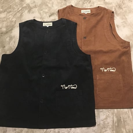 NorthNoName(ノースノーネーム) - CORDUROY VEST(BROWN)