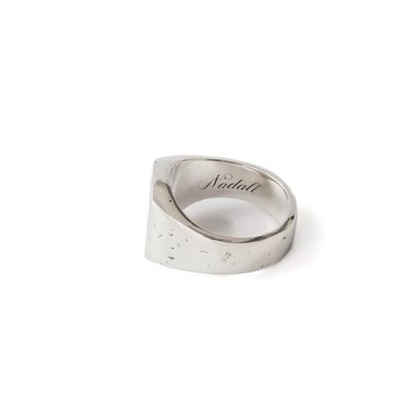 OLD JOE(オールドジョー) -NADALL SQUARE SIGNET RING / HAMMERED OJ-AC01