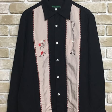 NorthNoName(ノースノーネーム)-SNAKE CHARMER SHIRTS(BLACK)
