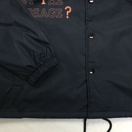 NorthNoName(ノースノーネーム)-”GET THE MESSAGE?” COACH JACKET(BLACK)