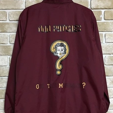 NorthNoName(ノースノーネーム)-”GET THE MESSAGE?” COACH JACKET(BURGUNDY)