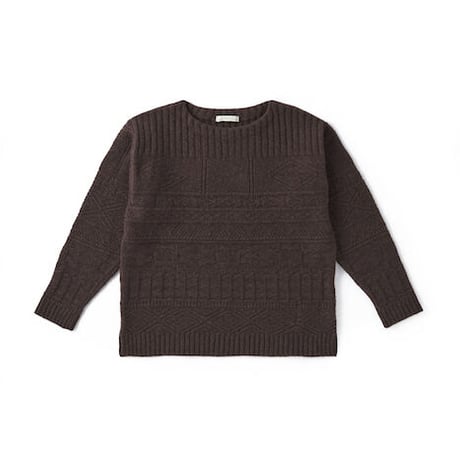 OLD JOE(オールドジョー) -GUERNSEY BOAT-NECK SWEATER(ESPRESSO)
