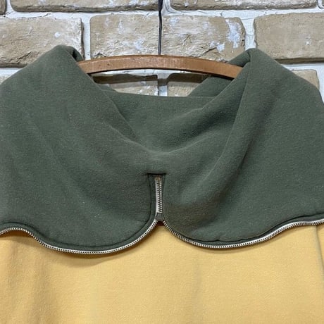 NorthNoName(ノースノーネーム)-TWO TONE RABBIT HOODIE(MUSTARD)