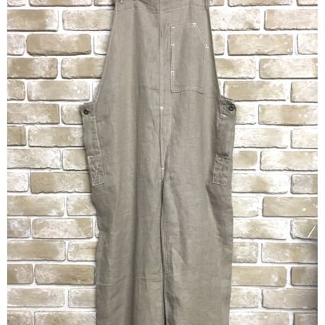 NorthNoName(ノースノーネーム)-30’s TYPE LINEN OVER ALL(BEIGE)