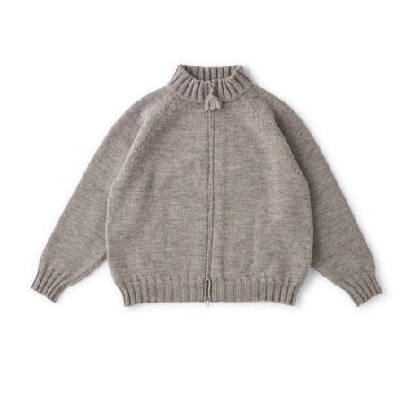 OLD JOE(オールドジョー) -TWEEDY YARN ZIP SWEATER(MINK)
