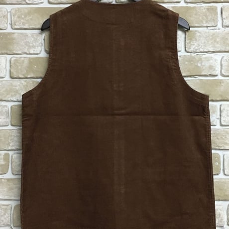 NorthNoName(ノースノーネーム) - CORDUROY VEST(BROWN)