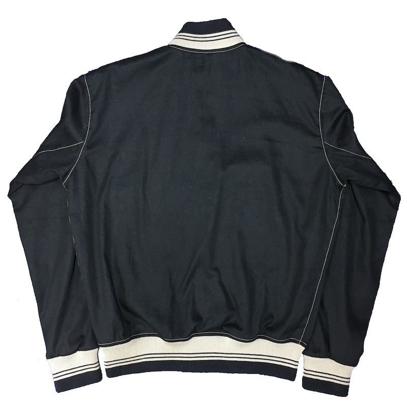 NorthNoName(ノースノーネーム)-COTTON VARSITY JACKET(BLA
