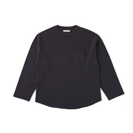 OLD JOE(オールドジョー) -WAVY RIB SPORTS SHIRTS long sleeve(BLACK)