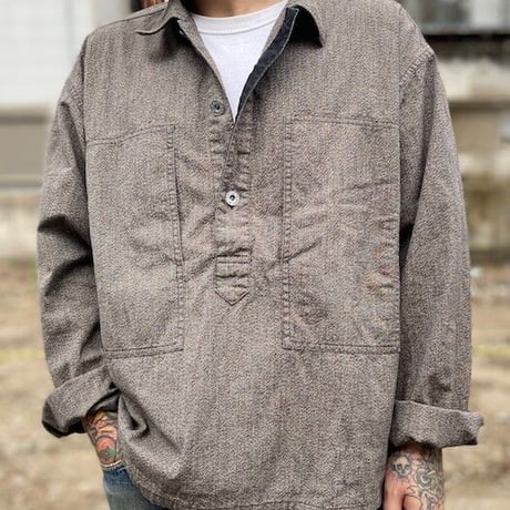 NorthNoName(ノースノーネーム)-MECHANIC PULLOVER SHIRTS(BROWN)