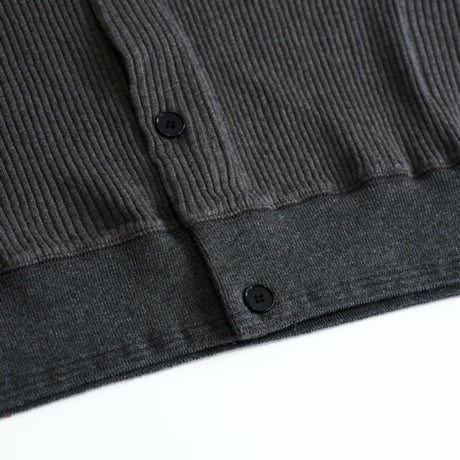 OLD JOE(オールドジョー) -BUTTON FRONT COTTON YAK RIBED SHIRTS(GRAPHITE)