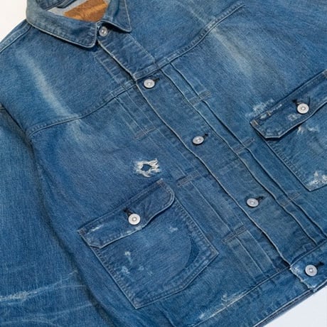 OLD JOE(オールドジョー) -LOWER FLAP POCKET JEAN JACKET SCAR FACE(INDIGO)