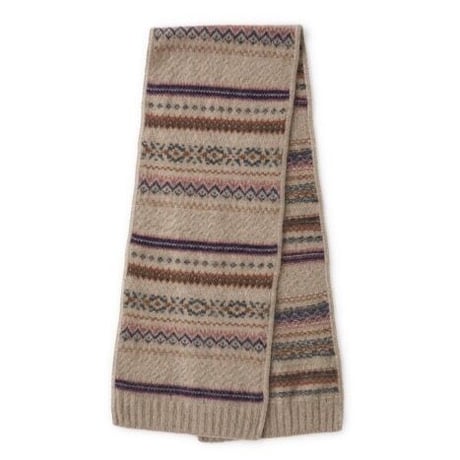 OLD JOE(オールドジョー) -FAIR ISLE SCARF(DUNE)