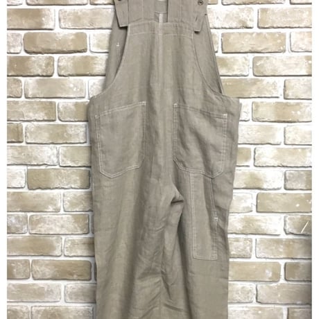 NorthNoName(ノースノーネーム)-30’s TYPE LINEN OVER ALL(BEIGE)