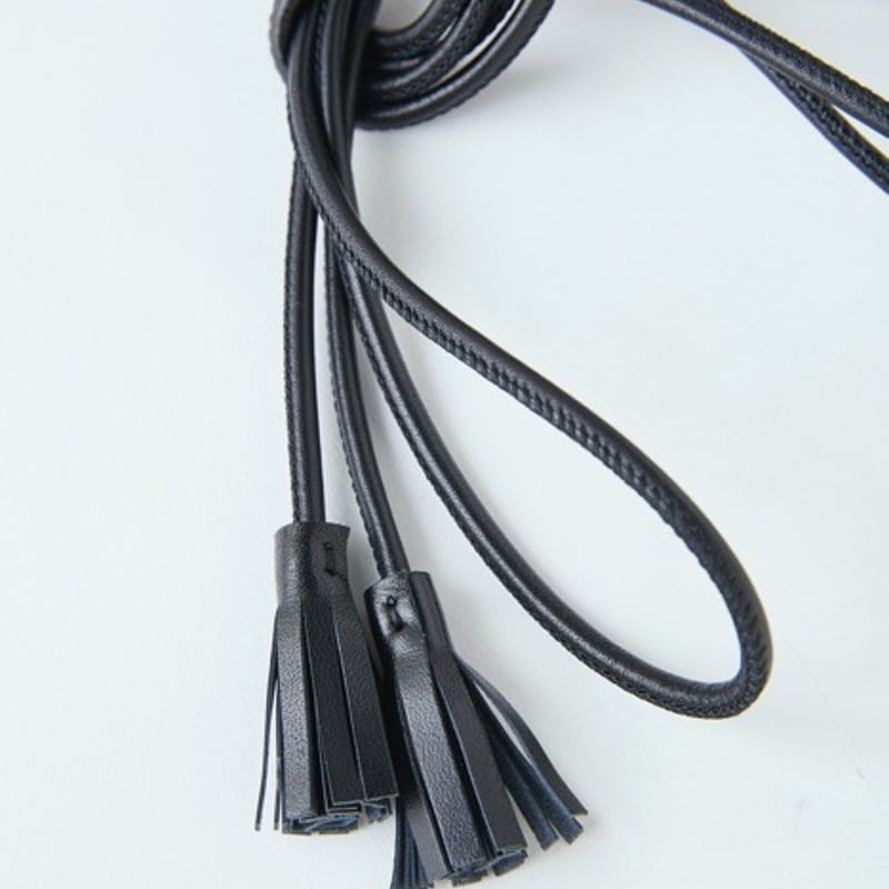 OLD JOE(オールドジョー) -LEATHER STRING BELT(BLACK) | OLD JOE(オールドジョー) -LEATHER STRING BELT(BLACK) |